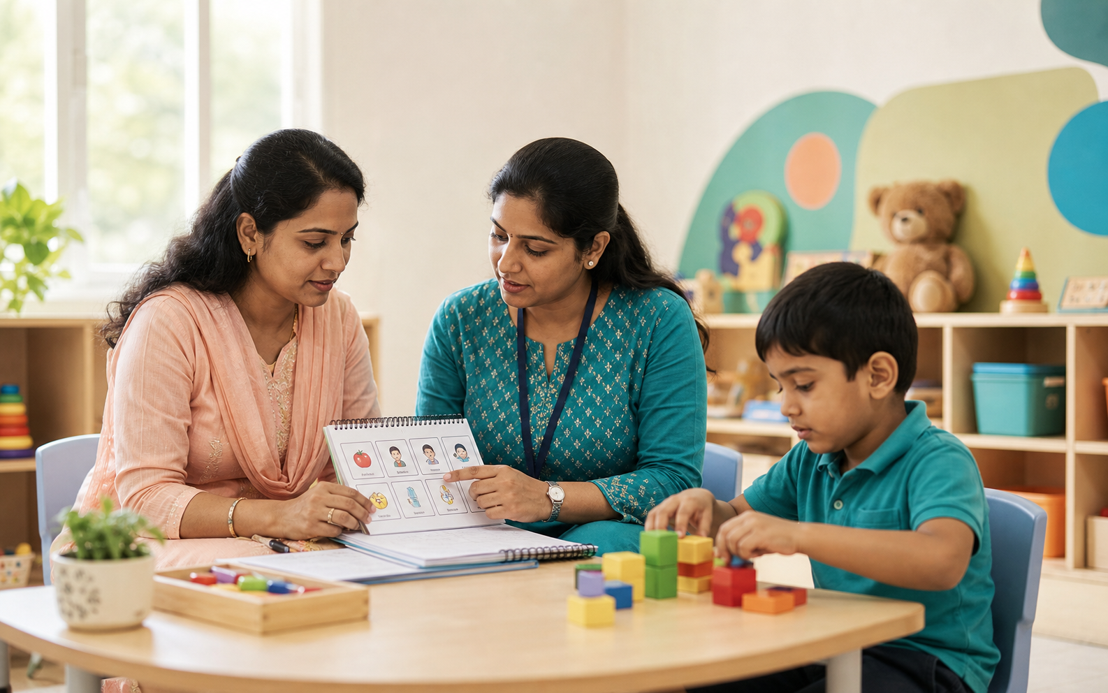 Parent and educator building a strong home-school partnership